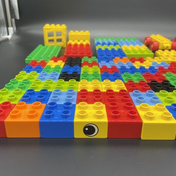 Lego Duplo Building Blocks Lot of 95 Pieces Flowers Vehicle Window Toddler Toys - Picture 3 of 10
